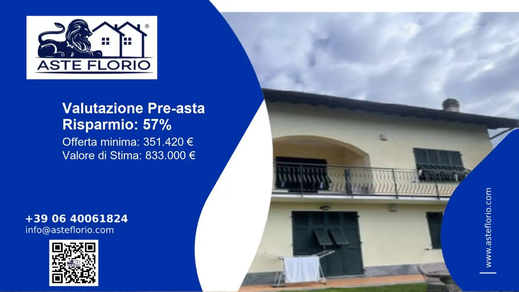 Villa in asta a Leivi