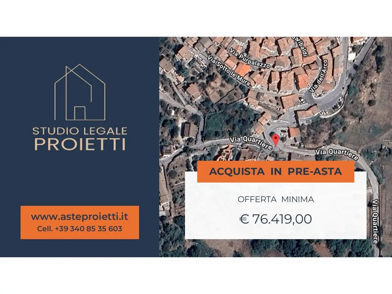 Appartamento in asta a Oricola