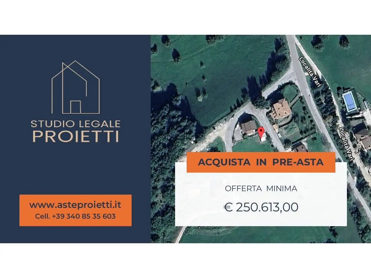 Villa in asta a Pieve Torina