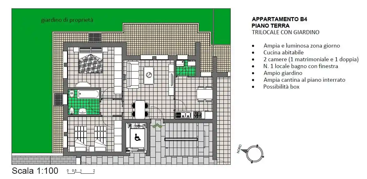Appartamento in vendita a Calusco d'Adda