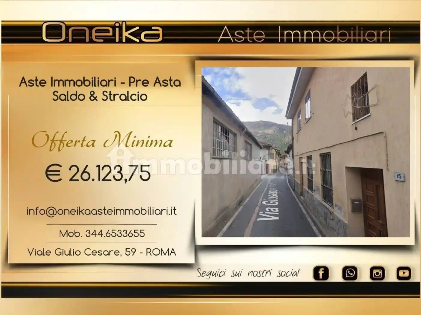 Appartamento in asta a Sant'Antonino di Susa