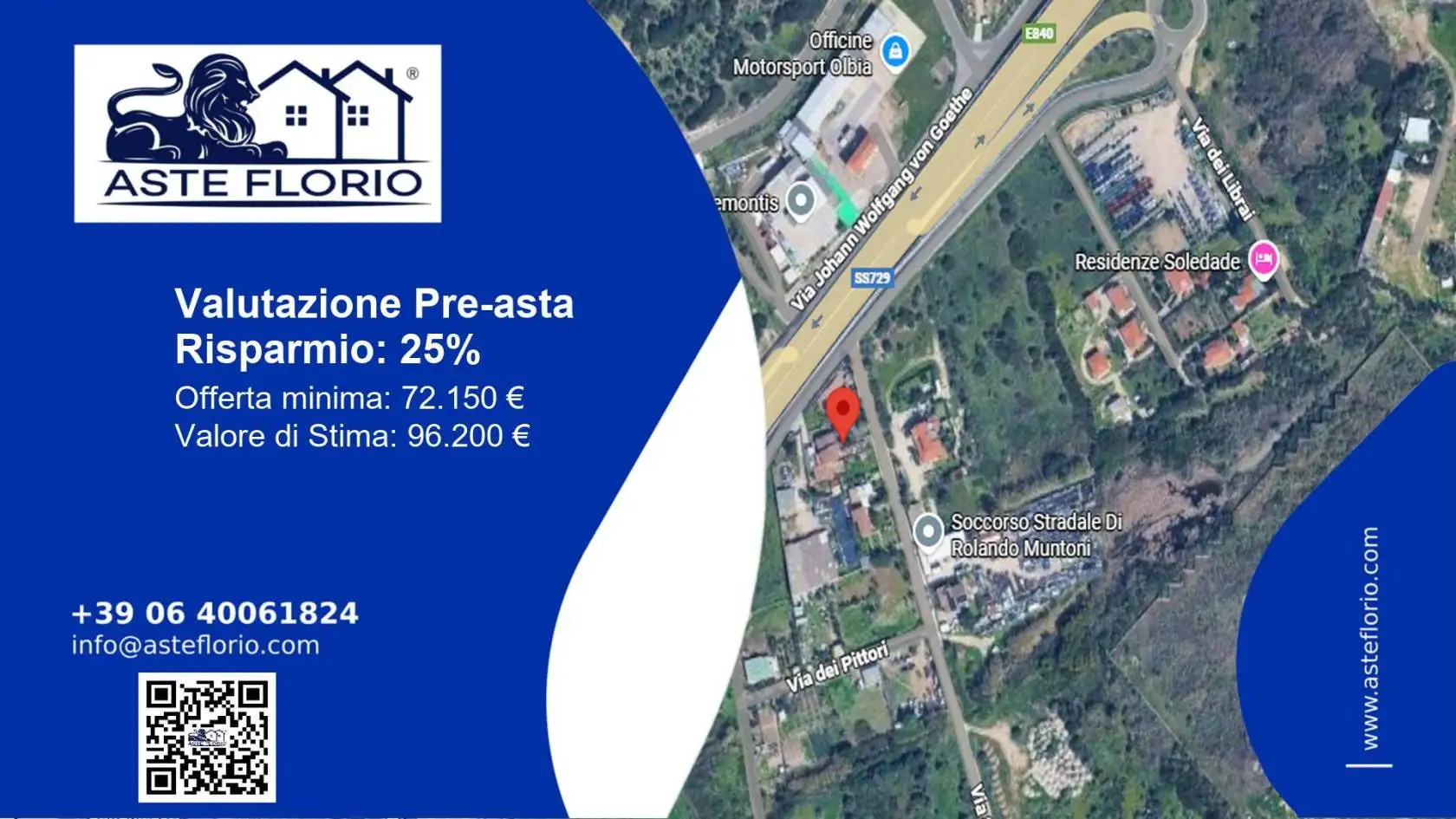 Villa in asta a Olbia