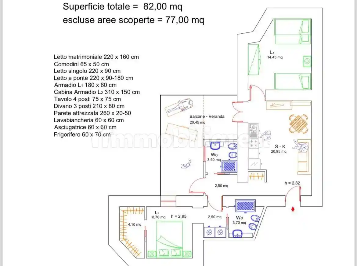 Trilocale via Angelo Faggio, Centro, Castel di Sangro - foto 2