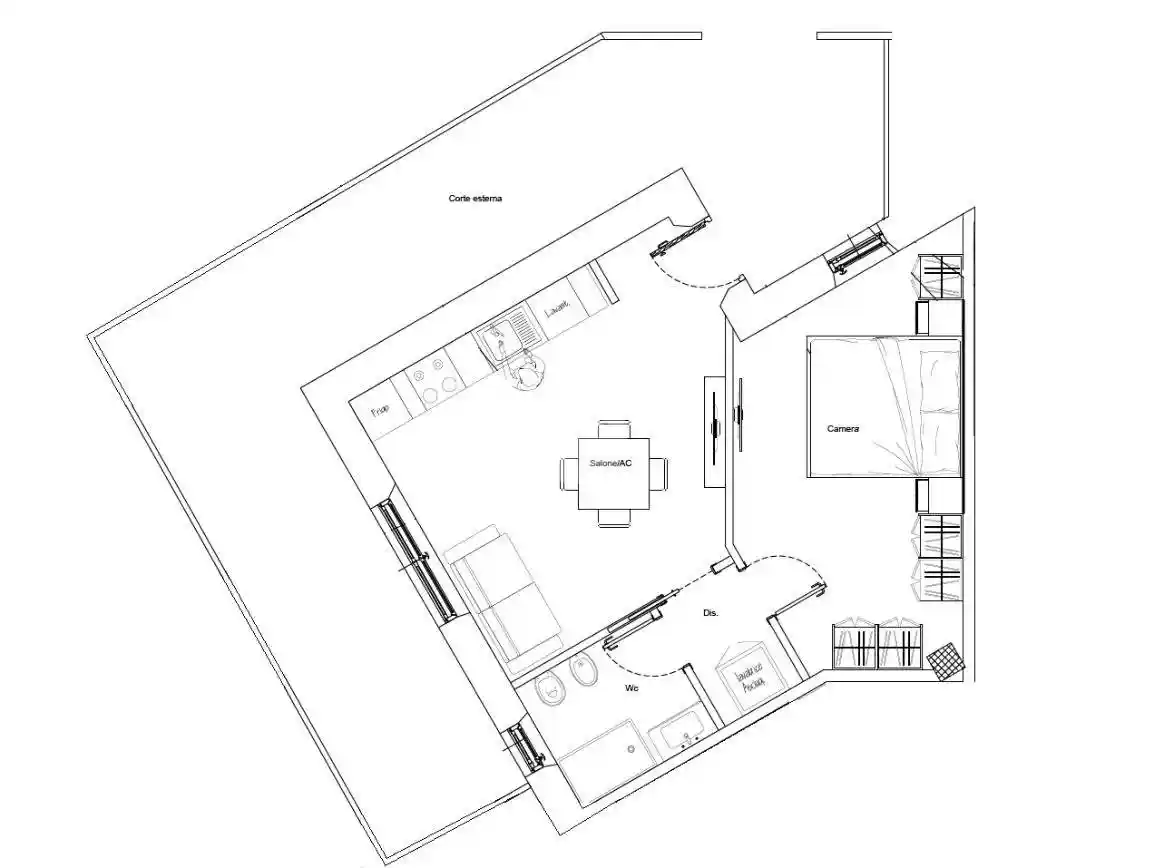 Bilocale via della Fonte di Fauno 29, Aventino, Roma - foto 4