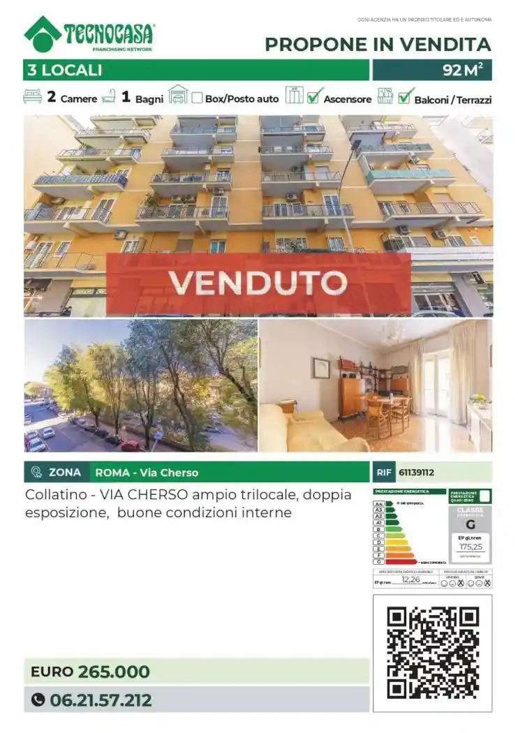 Appartamento in vendita a Roma