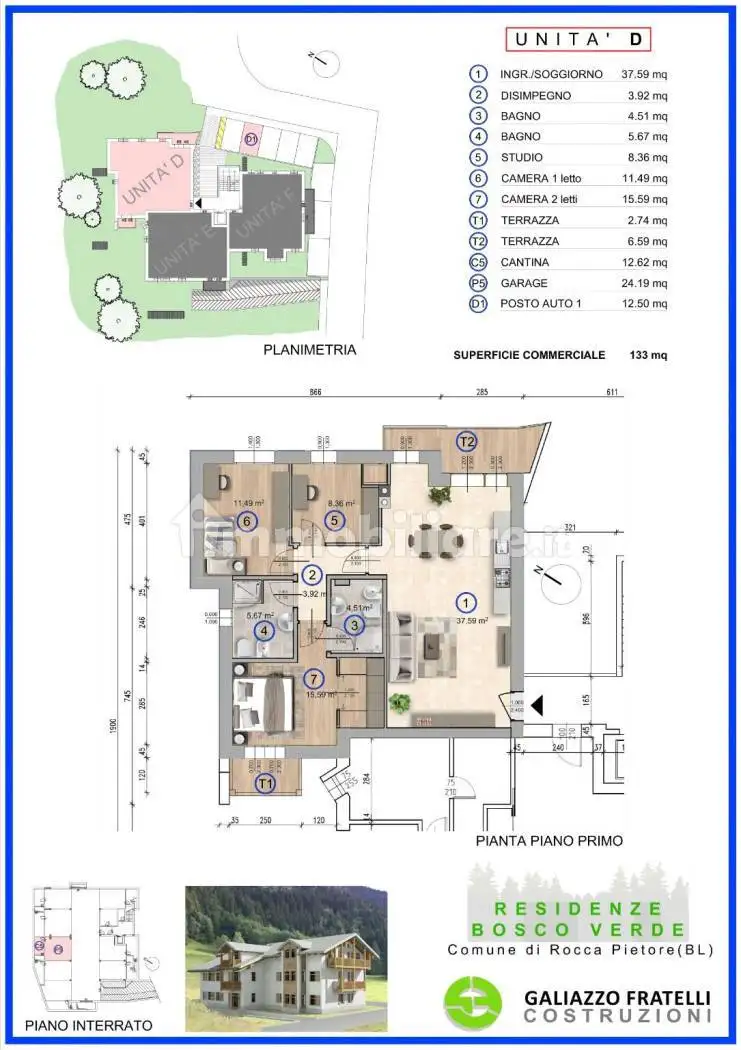 Appartamento in vendita a Rocca Pietore