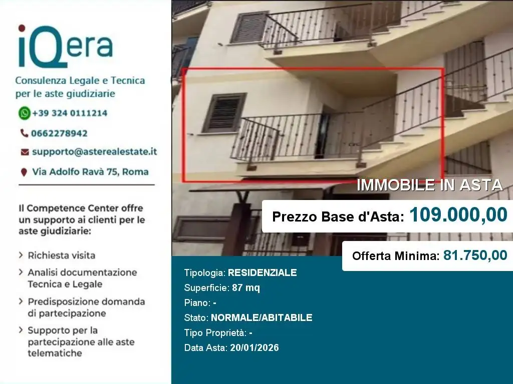 Appartamento in asta a Palagiano