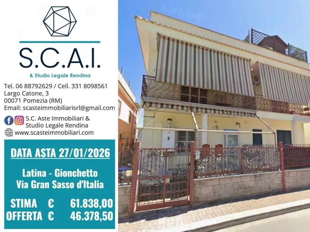 Appartamento in asta a Latina