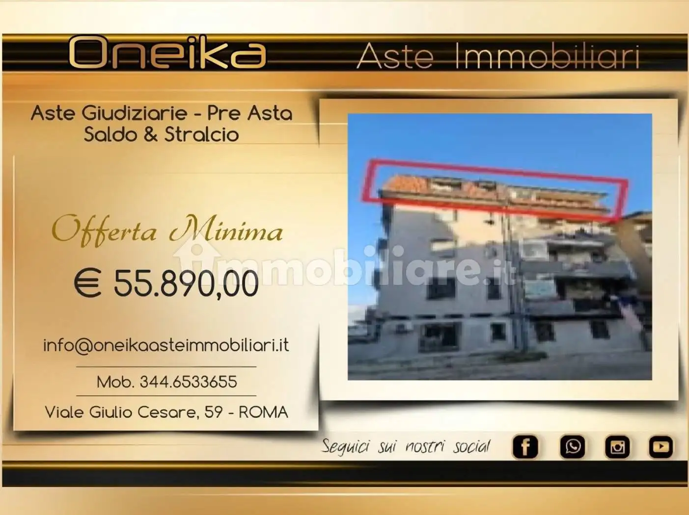 Attico - Mansarda in asta a Macerata Campania