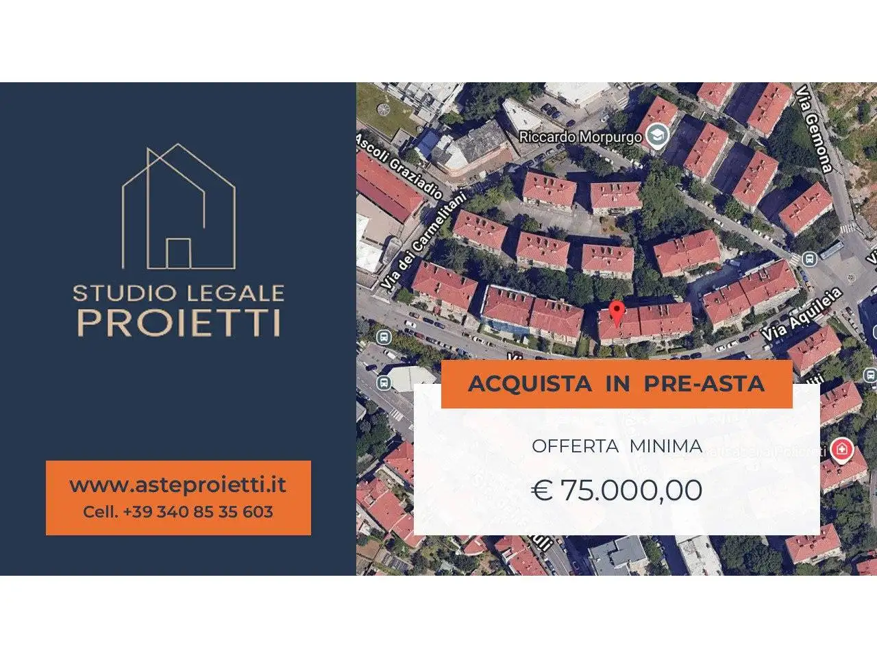 Appartamento in asta a Trieste