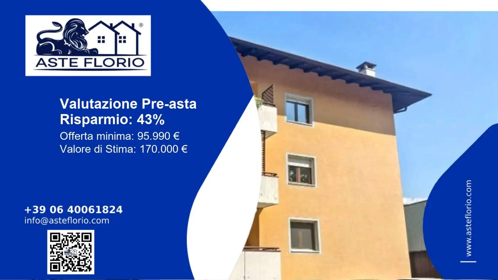 Appartamento in asta a Comano Terme