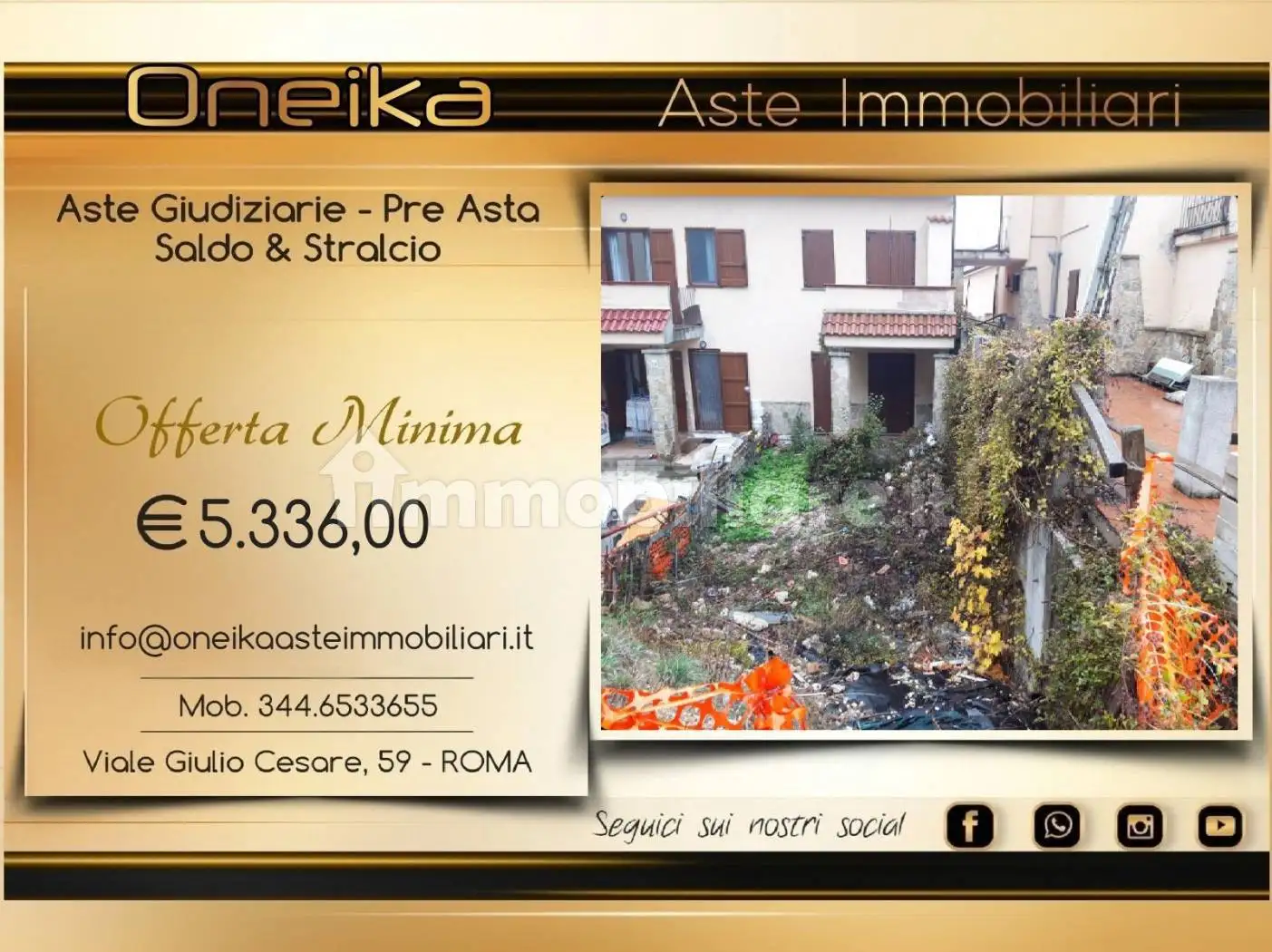 Villa in asta a Lucoli