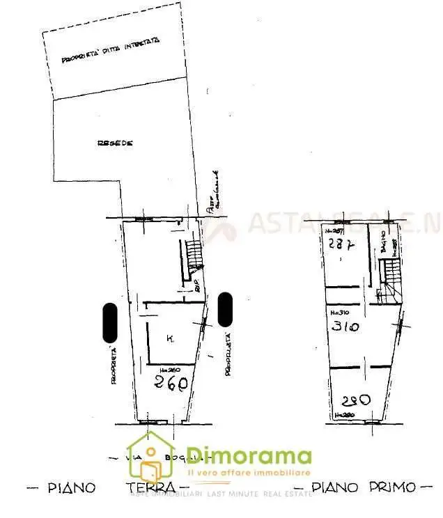 Casa indipendente in asta a Prato