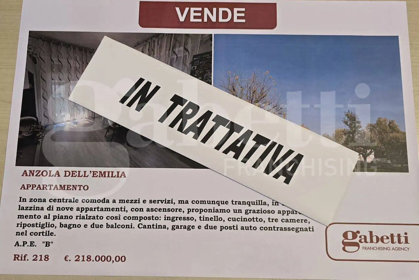 Appartamento in vendita a Anzola dell'Emilia