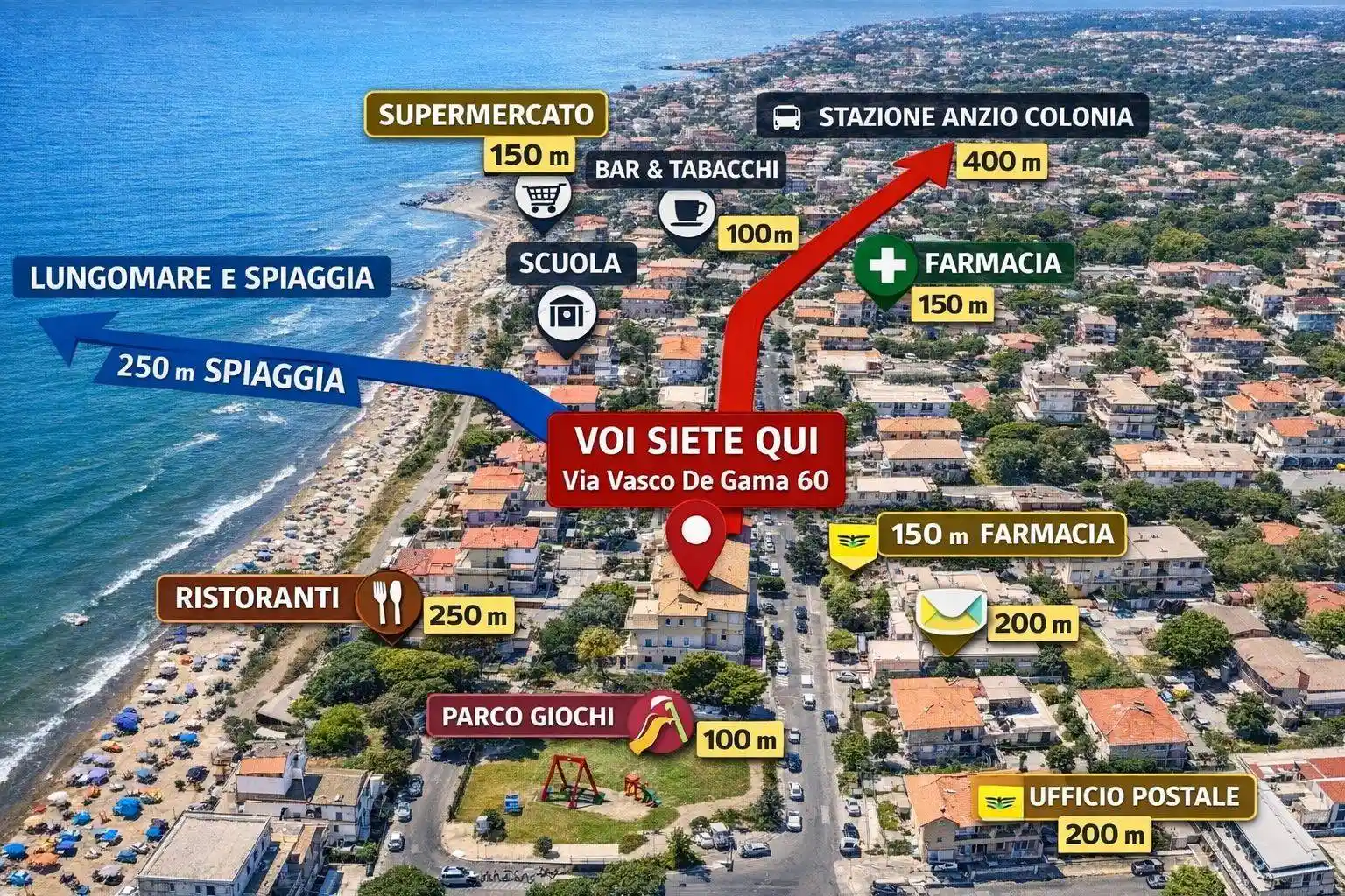 Appartamento in vendita a Anzio