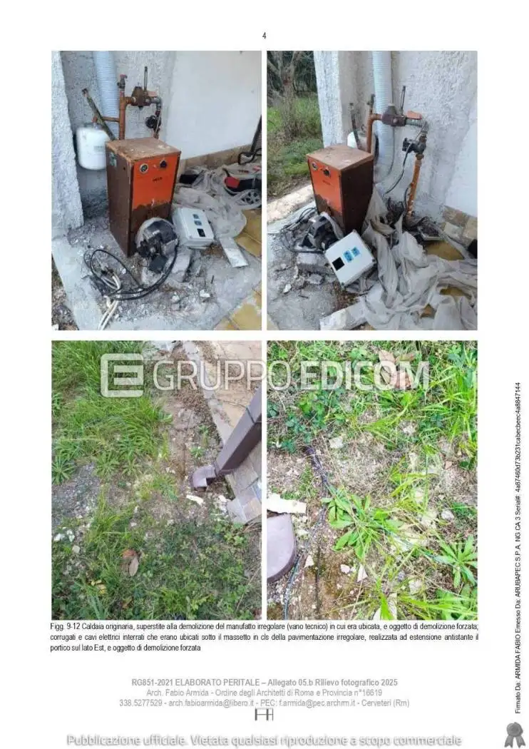 Villa in asta a Tarquinia