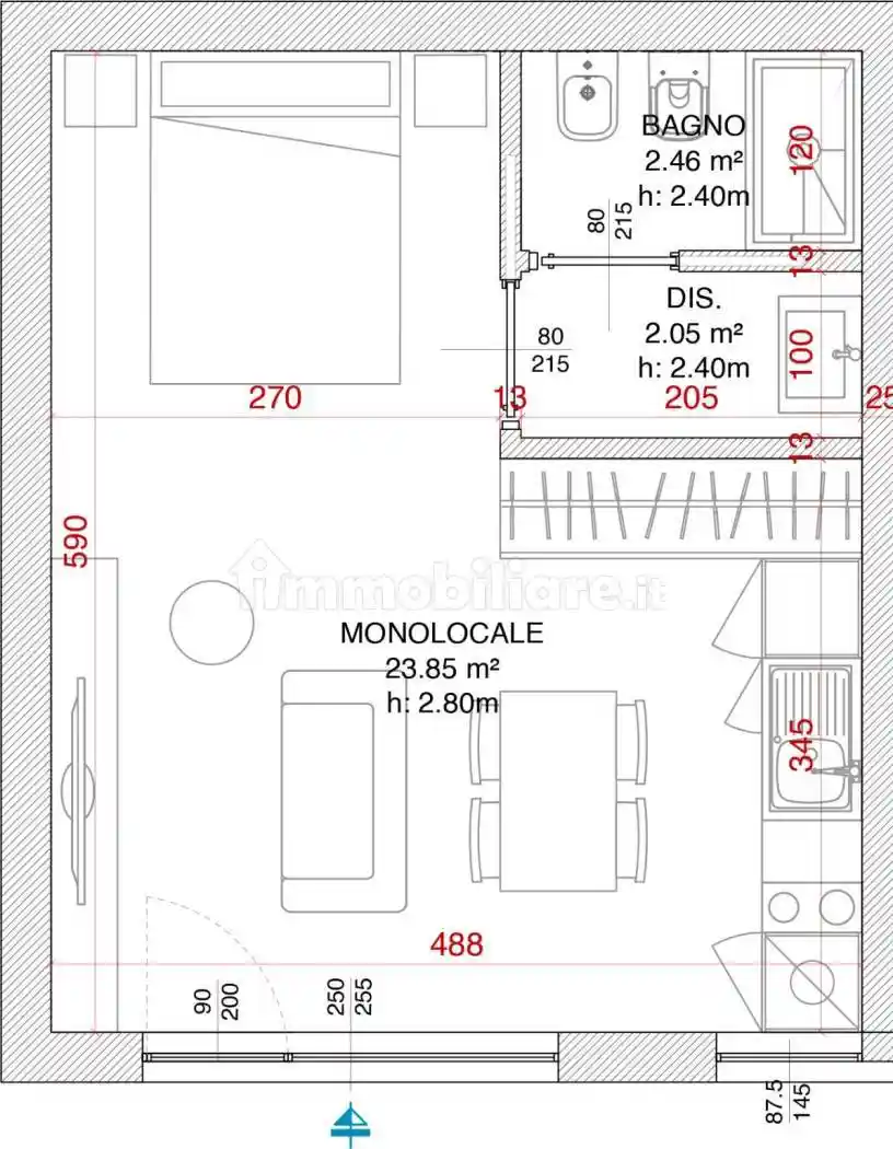 Monolocale via Anna Neera 16, Cermenate - Abbiategrasso, Milano - foto 2