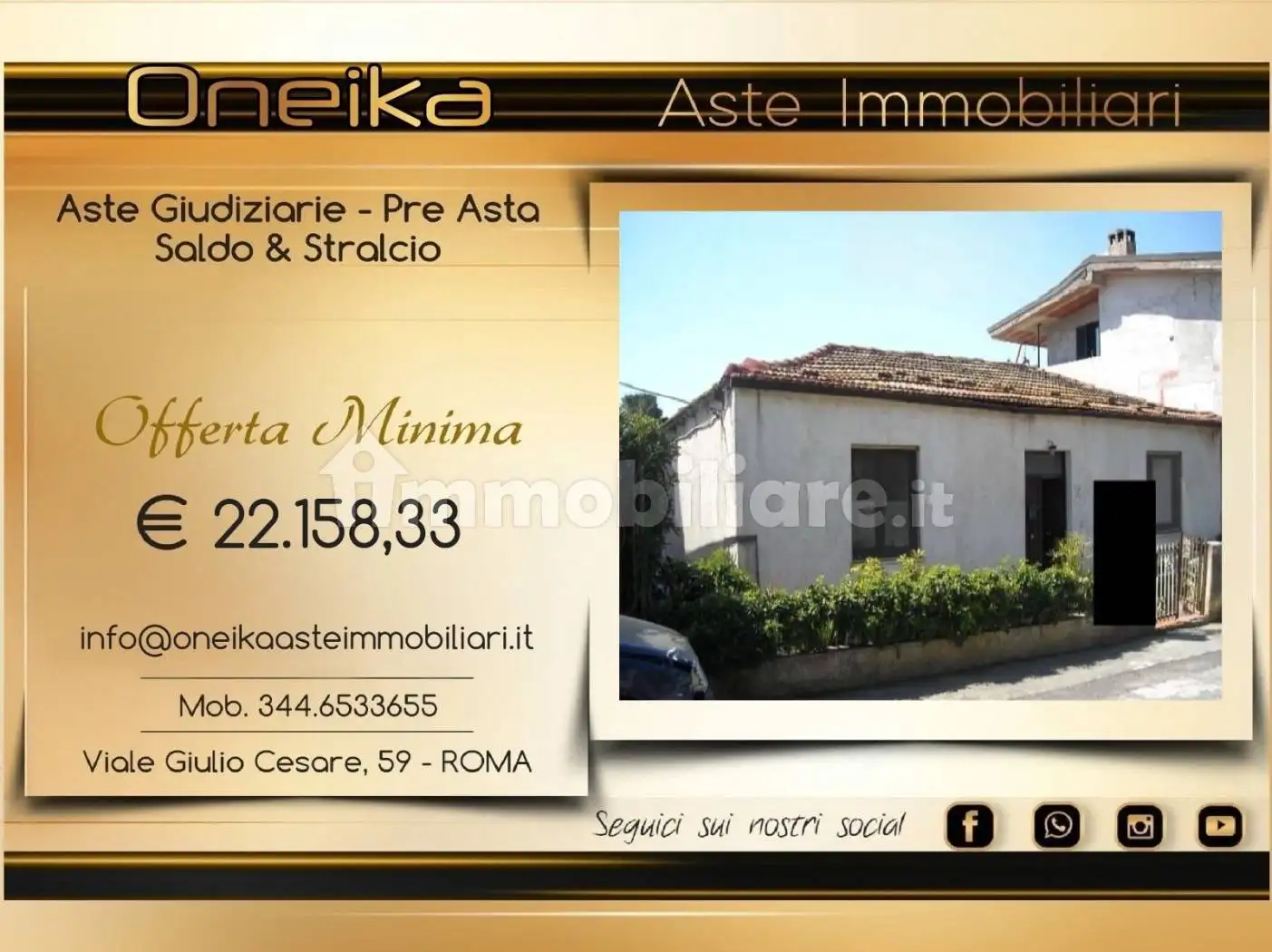 Casa indipendente in asta a Centola