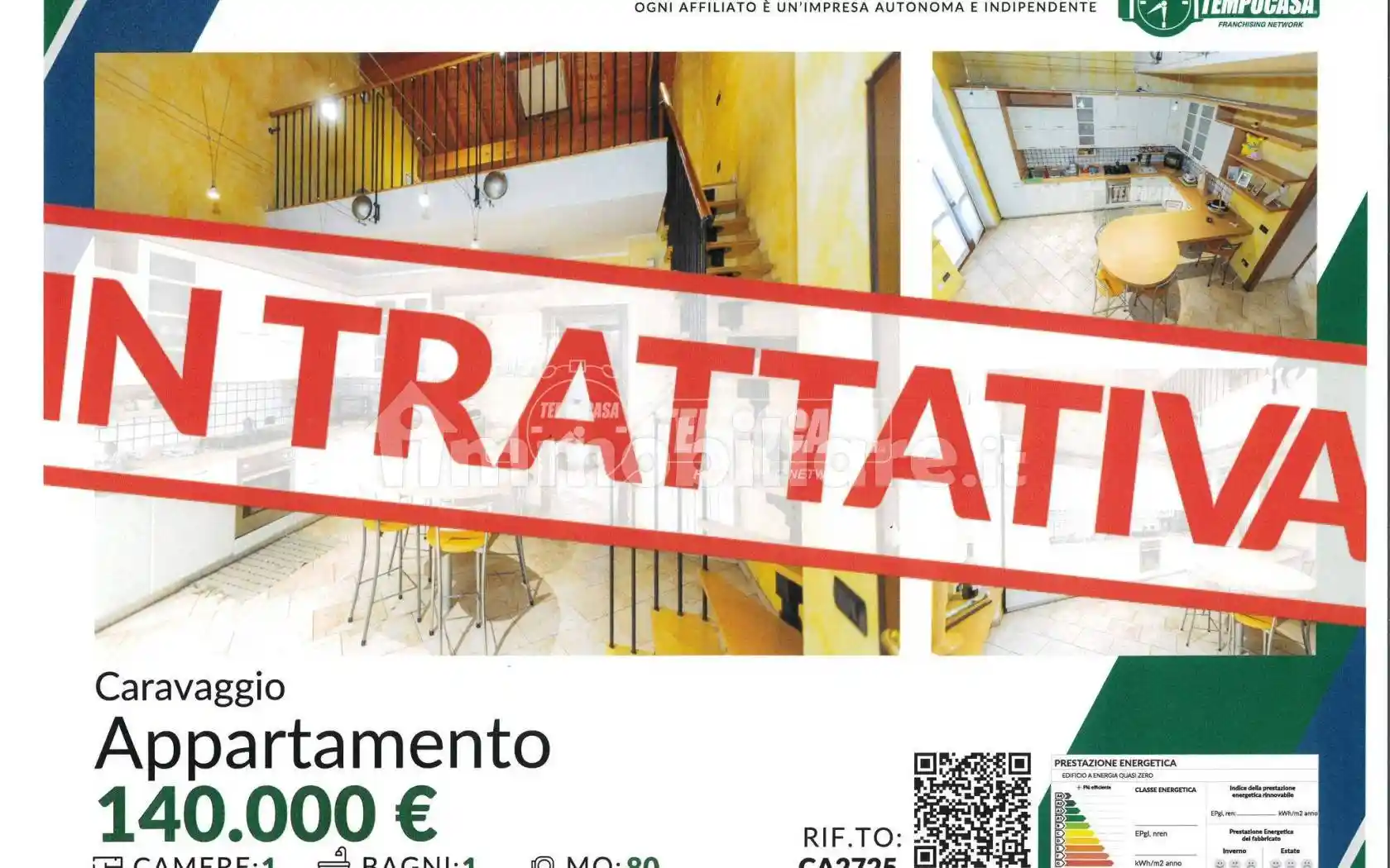 Appartamento in vendita a Caravaggio