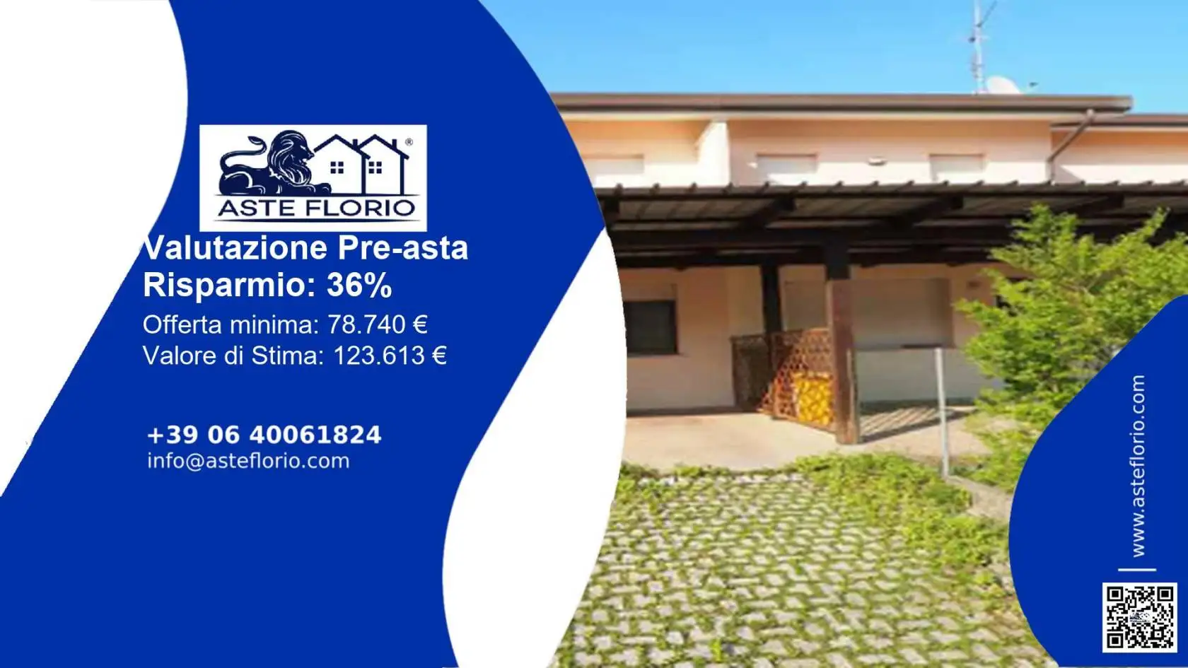 Villetta a schiera in asta a Fontanafredda