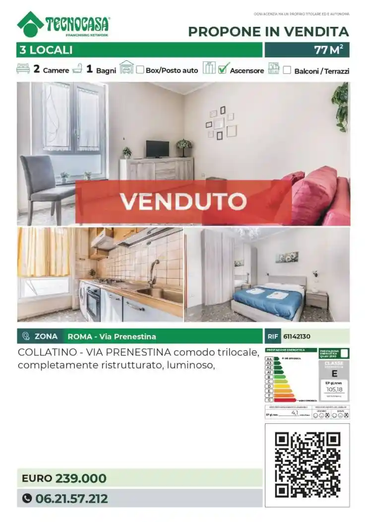 Appartamento in vendita a Roma