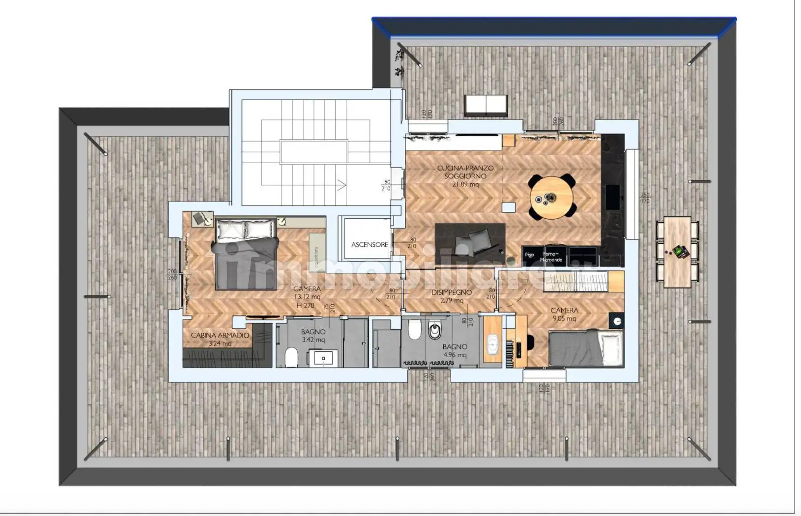 Attico - Mansarda in vendita a Rimini