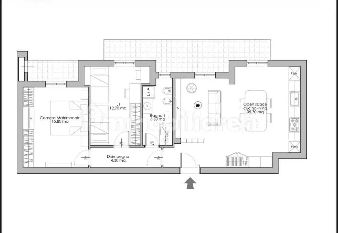 Trilocale Vico dei Peuceti 32, Centro, Matera - foto 3
