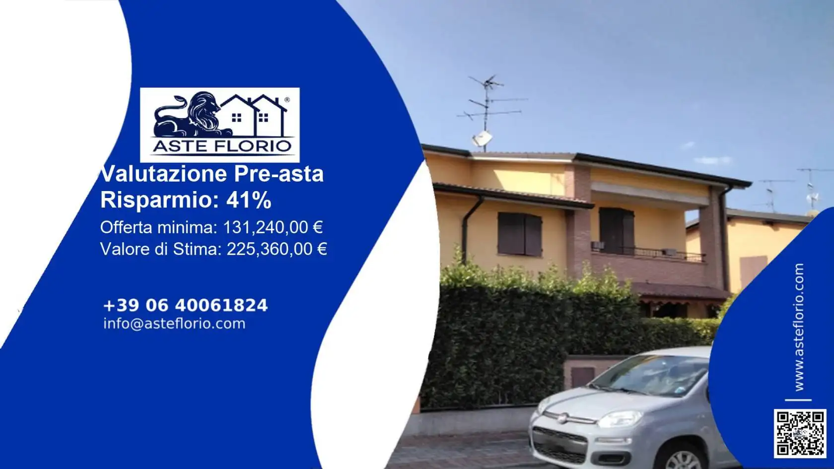 Villa in asta a Gualtieri