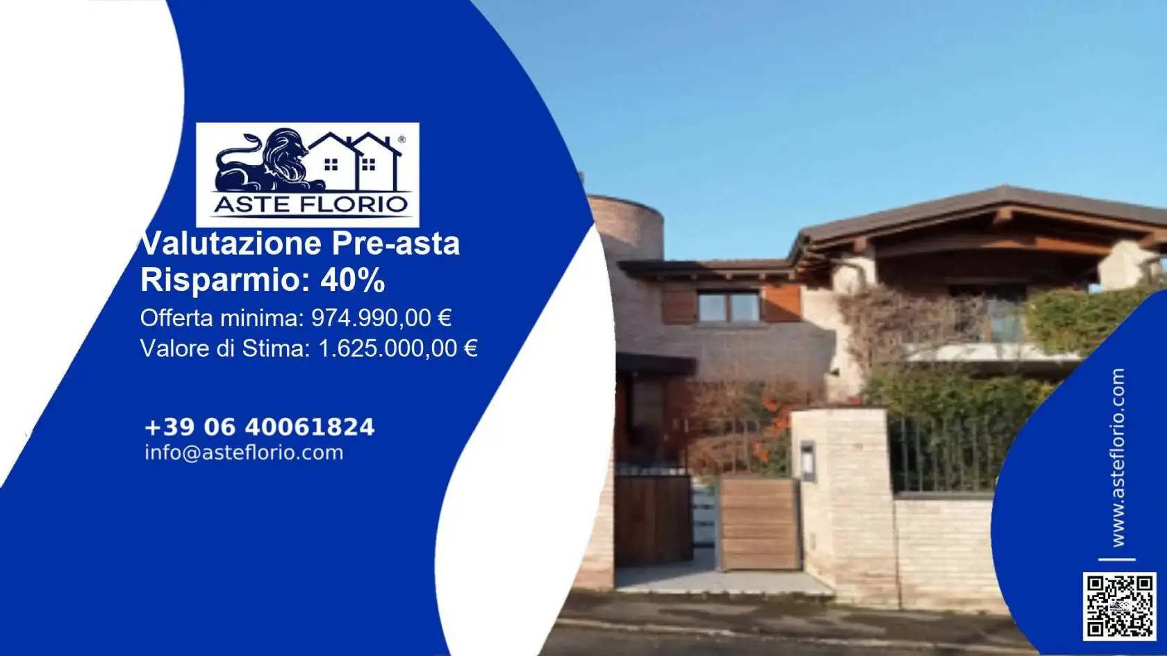 Villa in asta a Quattro Castella