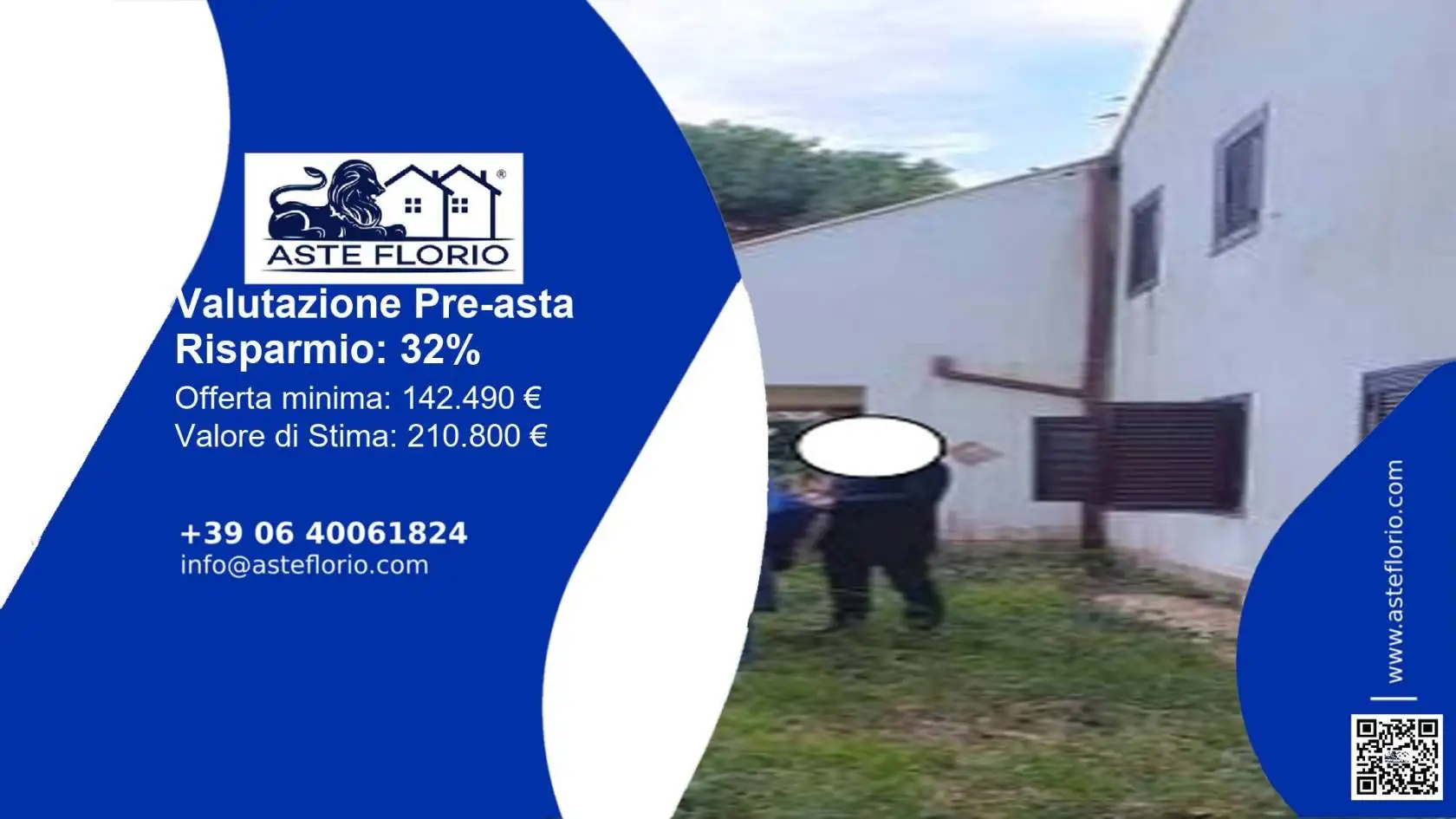 Villa in asta a Tarquinia