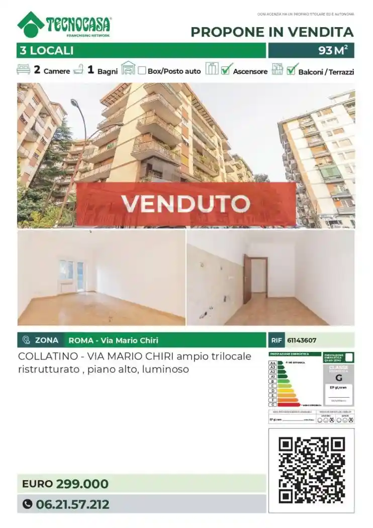 Appartamento in vendita a Roma