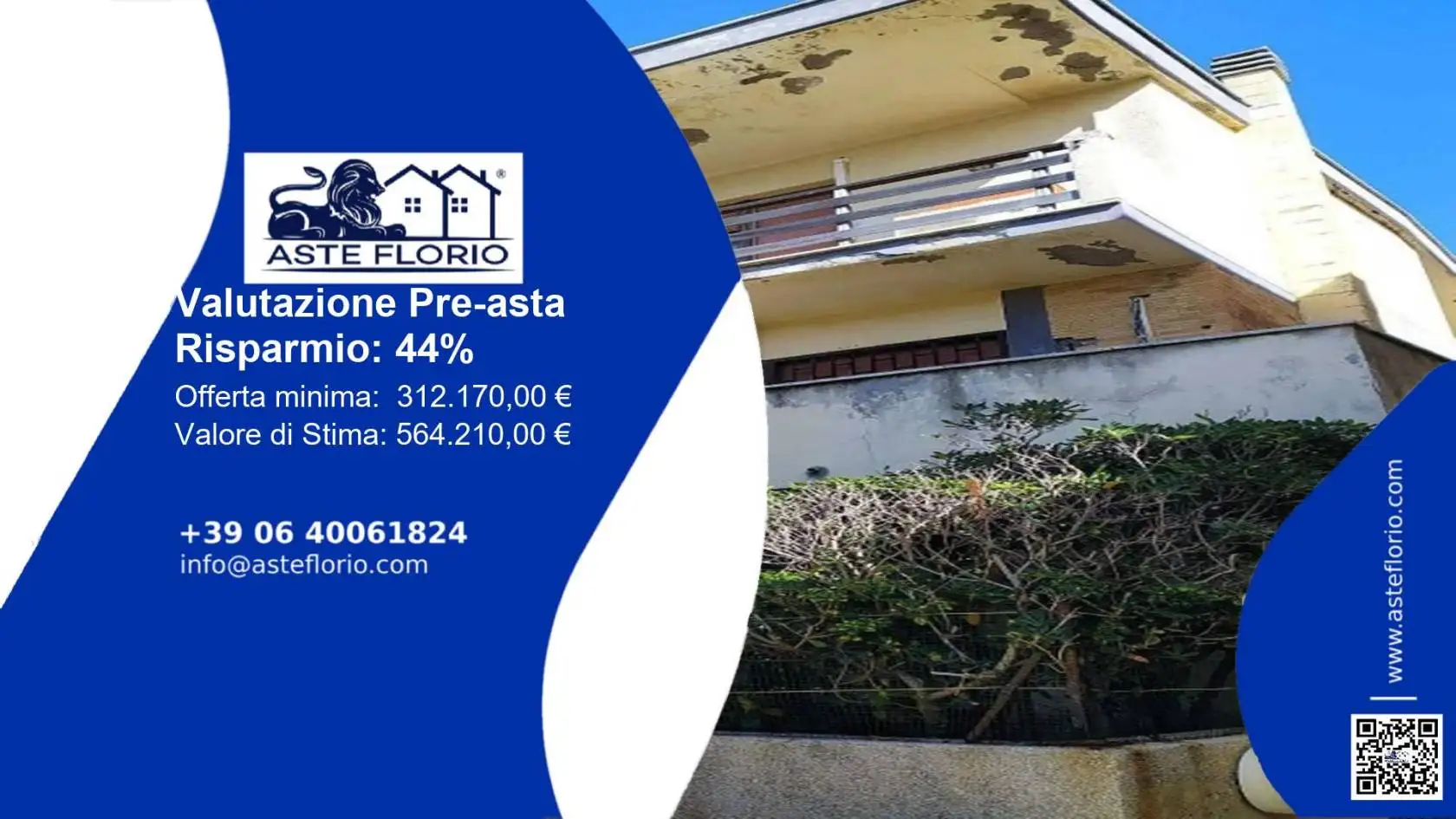 Villa in asta a Anzio