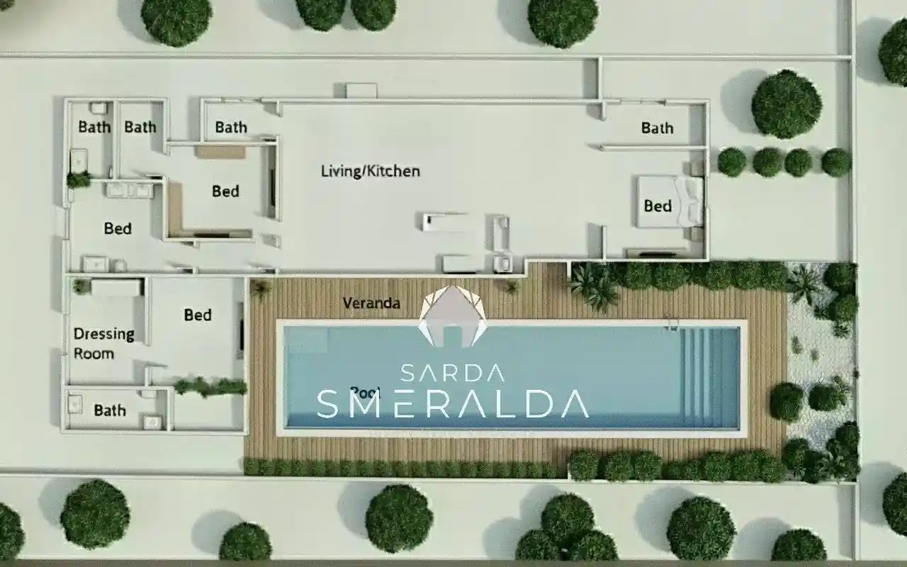 Villa unifamiliare, ottimo stato, 220 m², Baja Sardinia, Arzachena - foto 2