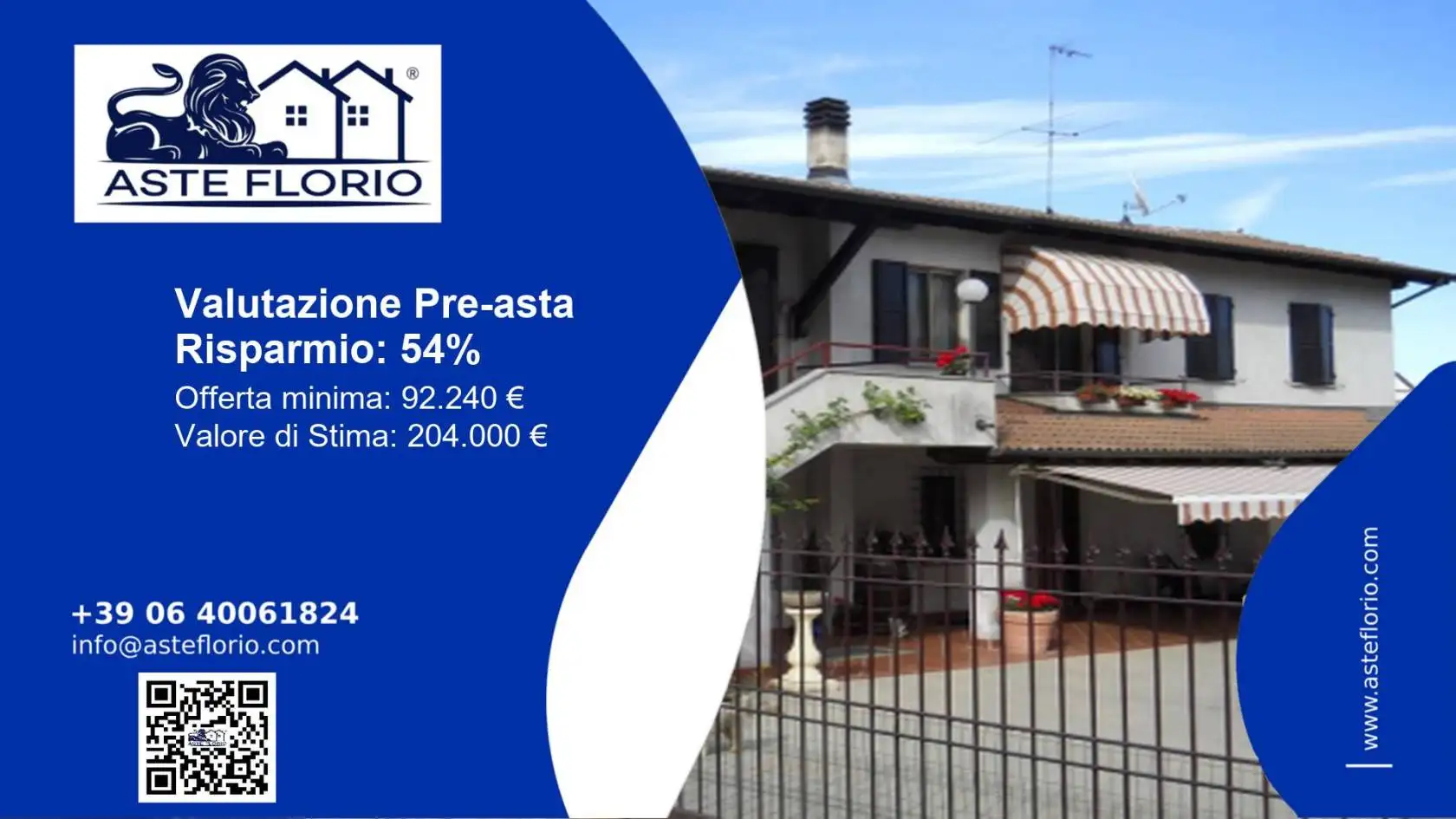 Villa in asta a Castelletto Monferrato
