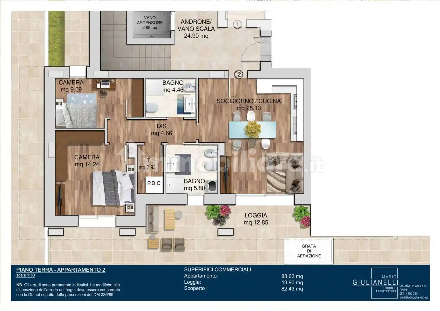 Trilocale via Alfredo Baccarini, Lagomaggio, Rimini - foto 5