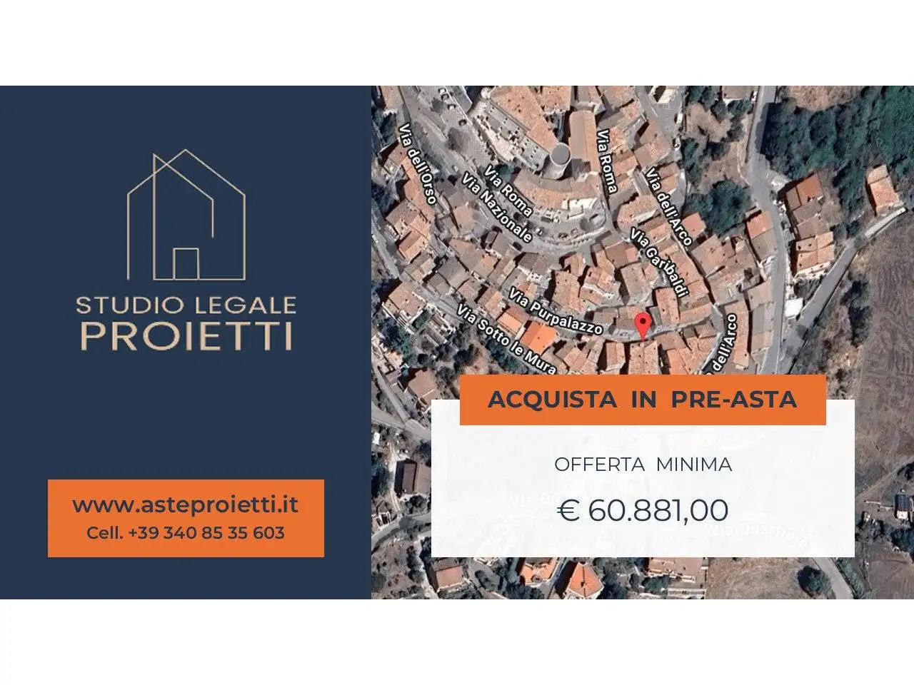 Appartamento in asta a Oricola