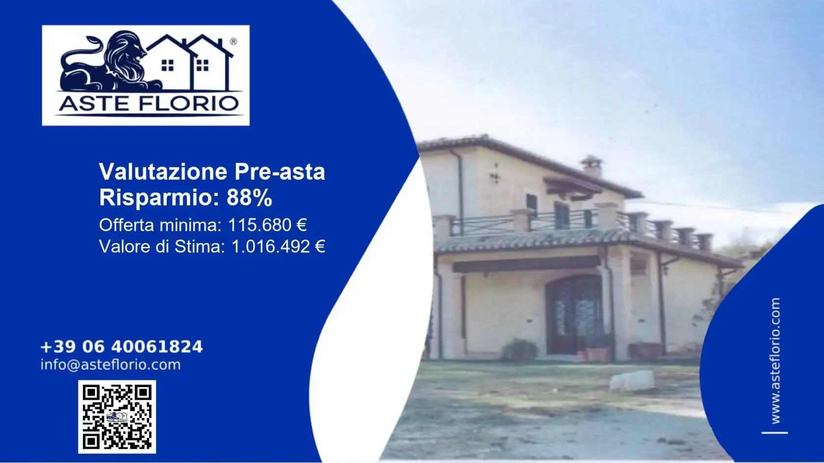 Villa in asta a Vacone