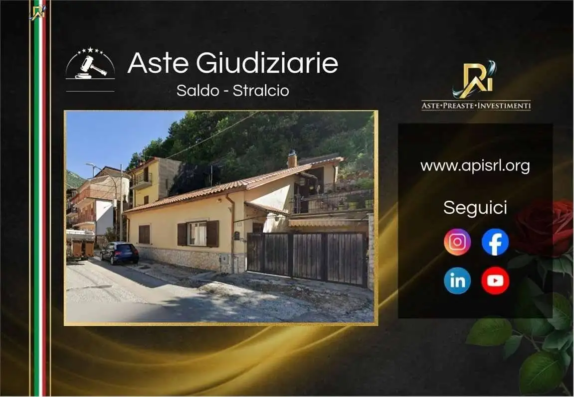 Casa indipendente in asta a Capistrello