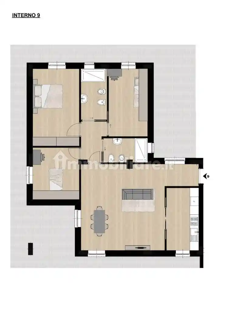 Quadrilocale via Monviso 77, San Giacomo, Santa Barbara, Nettuno - foto 5