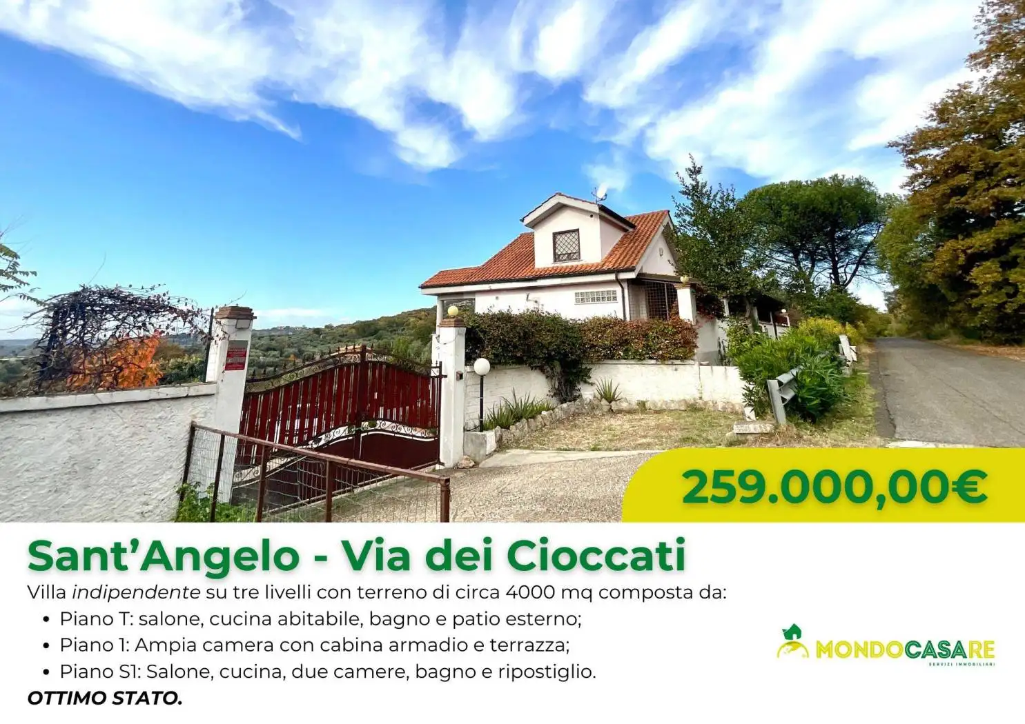 Villa in vendita a Sant'Angelo Romano