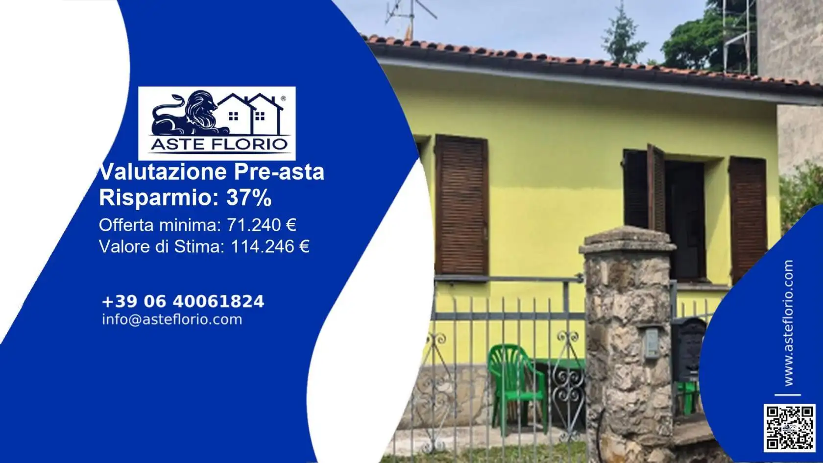Villa in asta a Castel d'Aiano