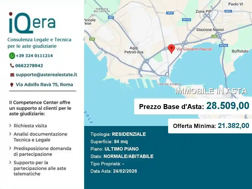 Appartamento in vendita a Taranto