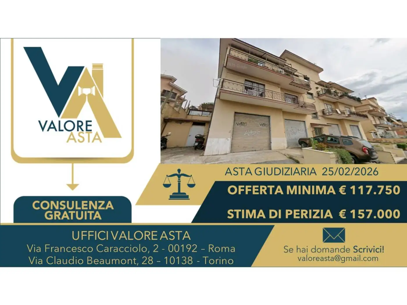 Appartamento in asta a Roma