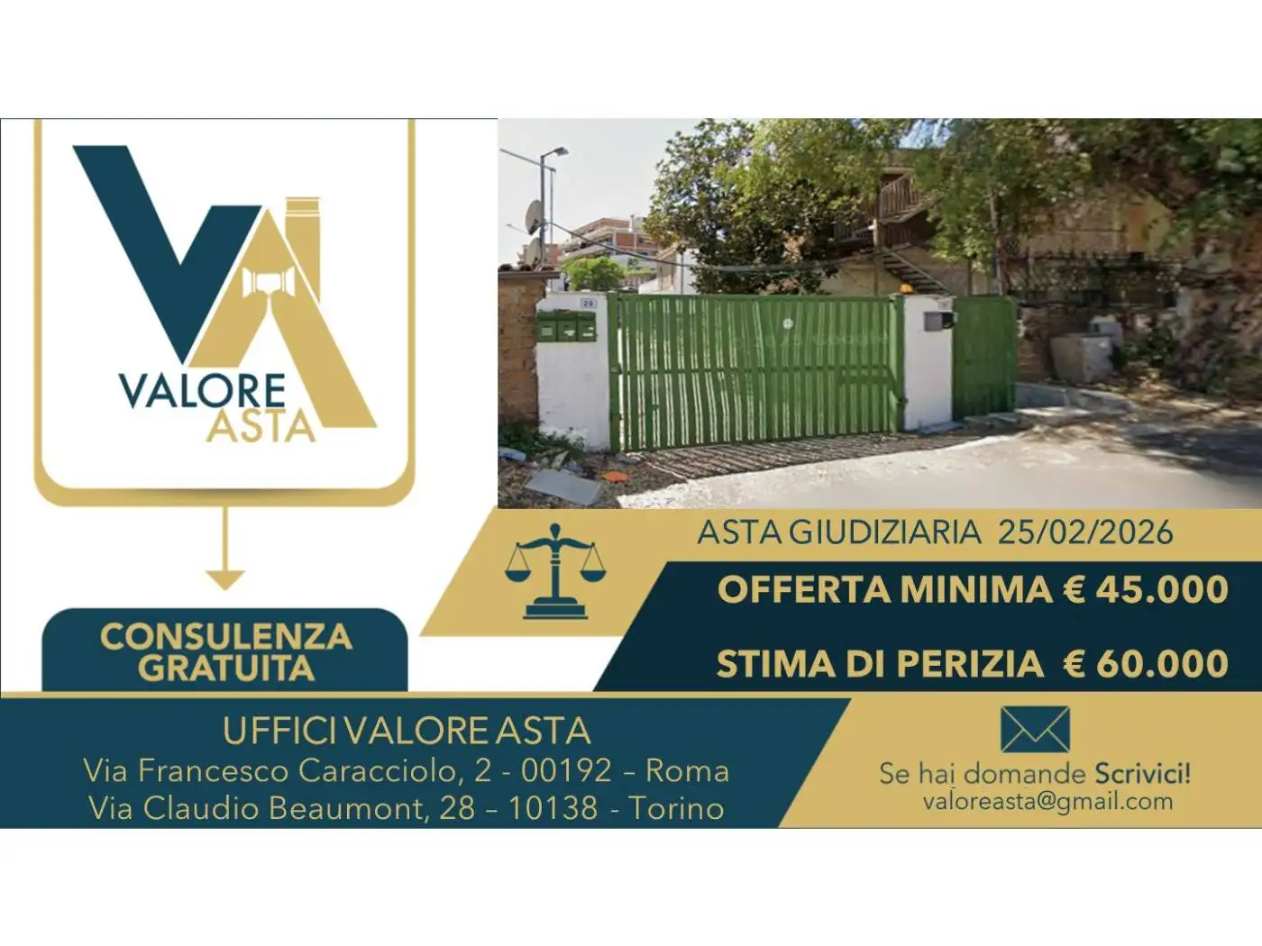 Appartamento in asta a Roma