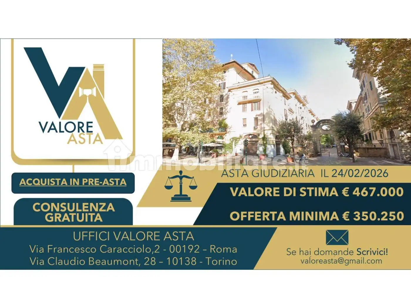 Appartamento in asta a Roma