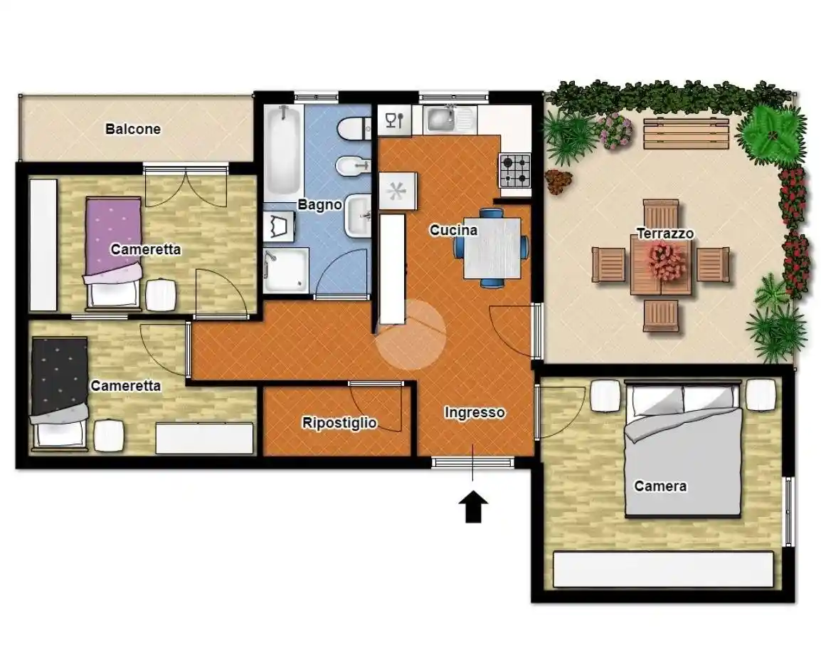 Attico via degli Armenti 59, Tor Sapienza - La Rustica, Roma - foto 3