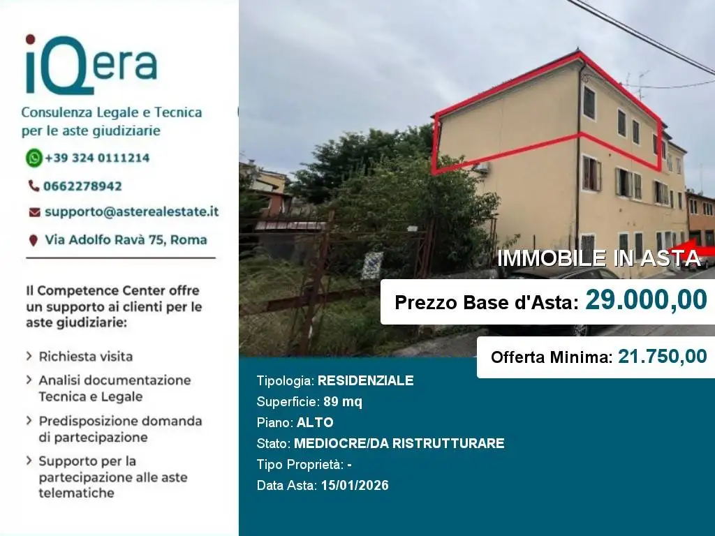 Appartamento in asta a Lonigo