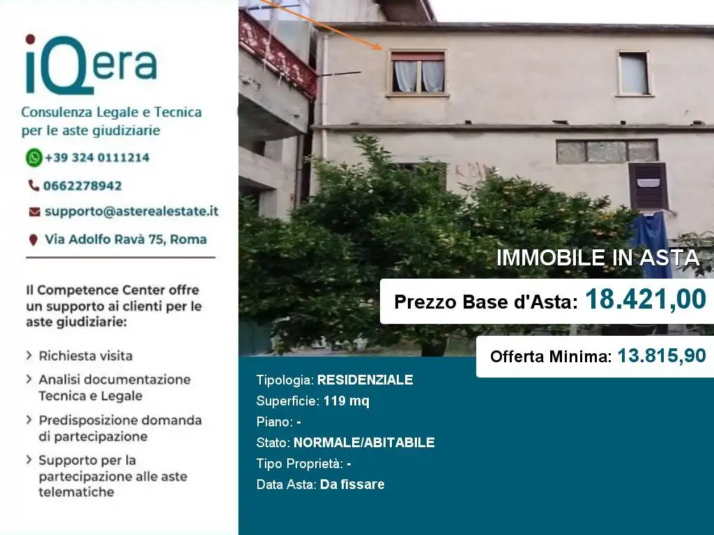 Appartamento in asta a Stilo