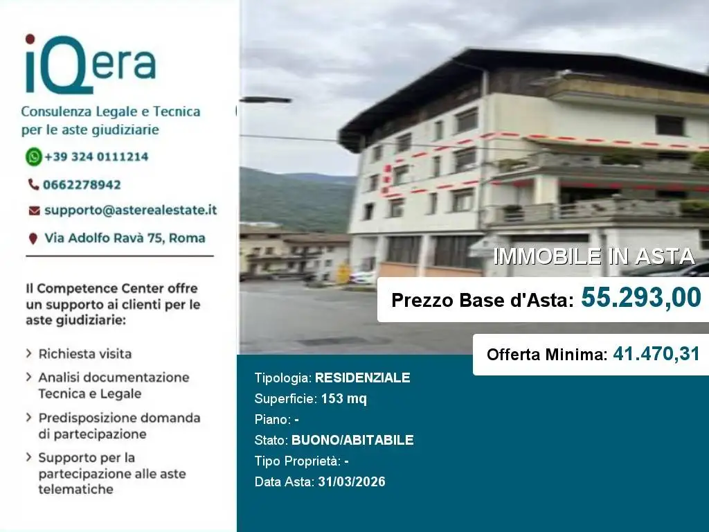 Appartamento in asta a Premana