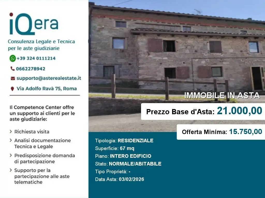 Appartamento in asta a Villa Minozzo